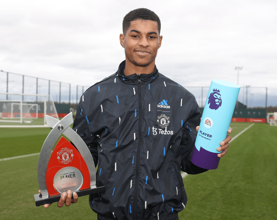 The star has just been crowned Premier League Player of the Month