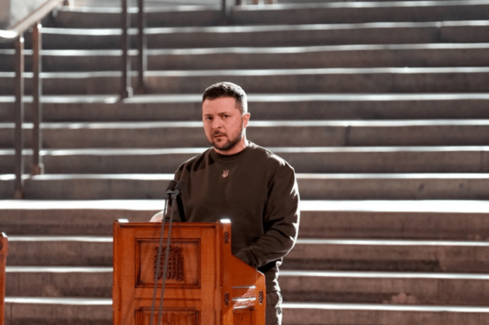 President Zelensky addresses parliamentarians in Westminster Hall on Wednesday