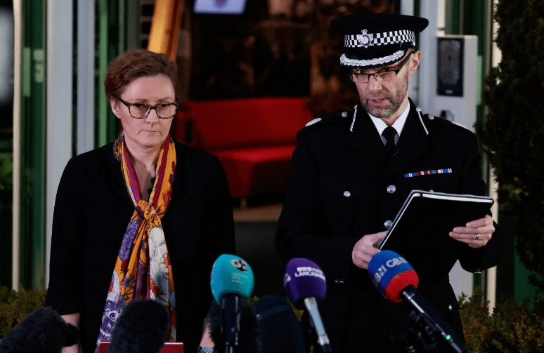 Lancashire Police's Assistant Chief Constable Peter Lawson and Detective Chief Superintendent Pauline Stables spoke at the press conference