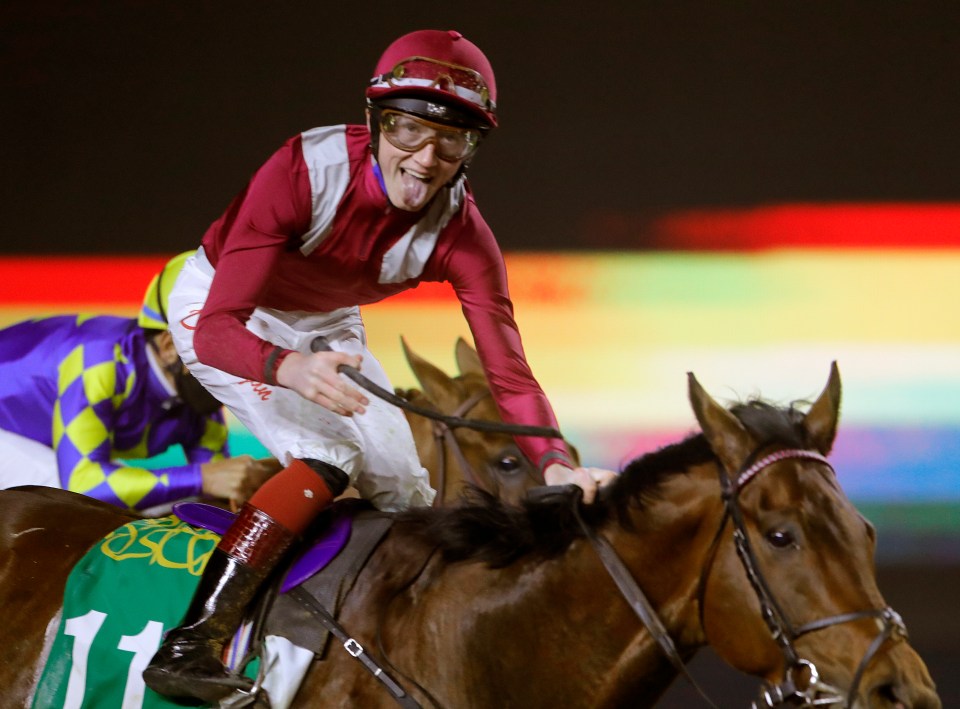 Irish jockey David Egan won the Saudi Cup on superstar Mishriff in 2021