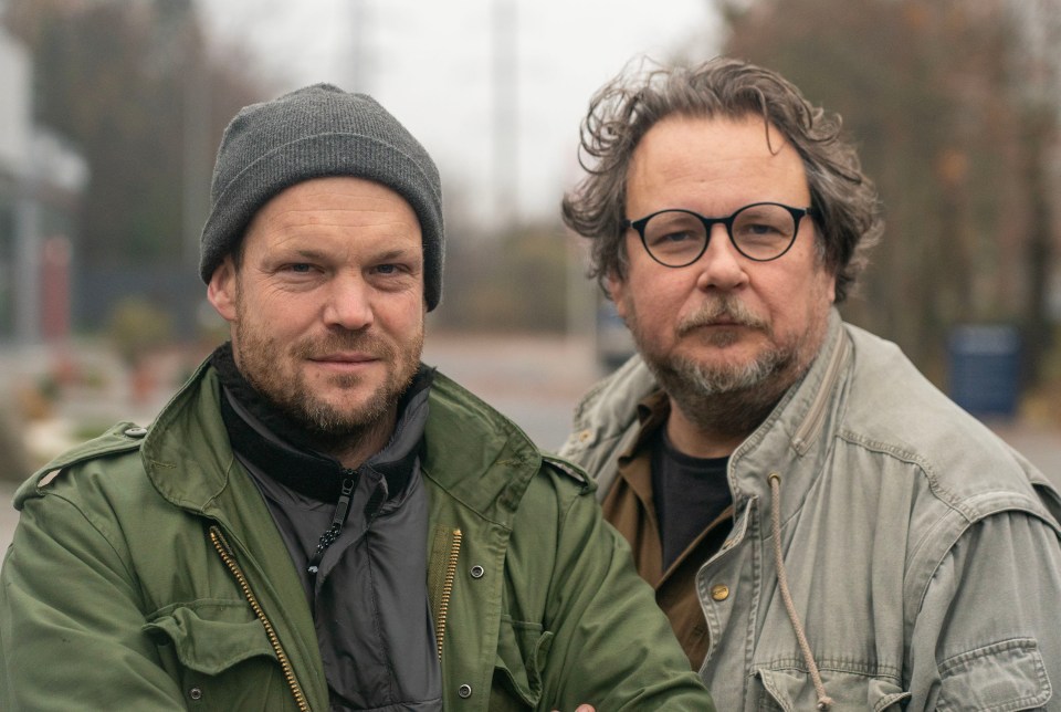 The Sun's Defence Editor Jerome Starkey with photographer Chris Eades