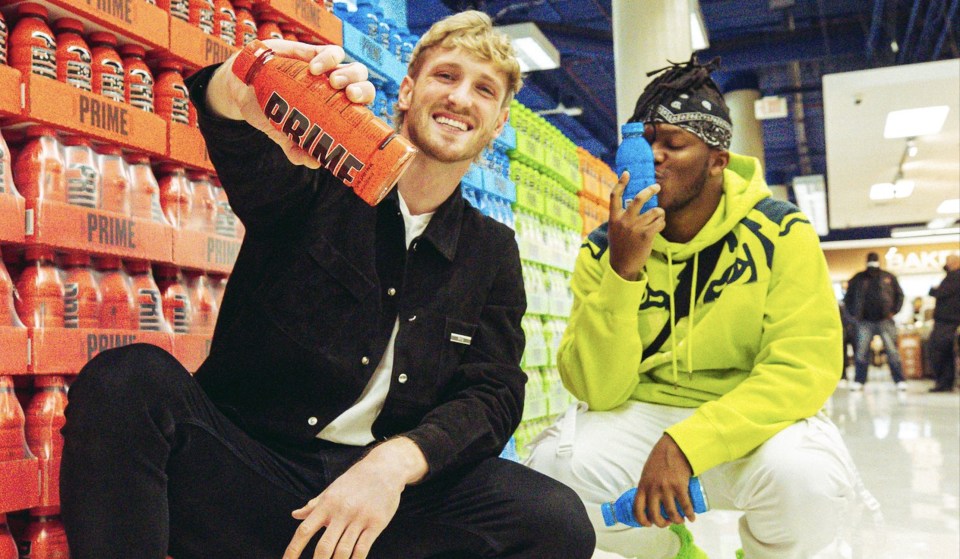 Creators Logan Paul and KSI with their mega-popular beverages