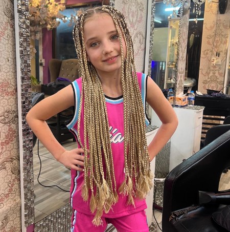 Katie Price showed her daughter Bunny's new hairstyle