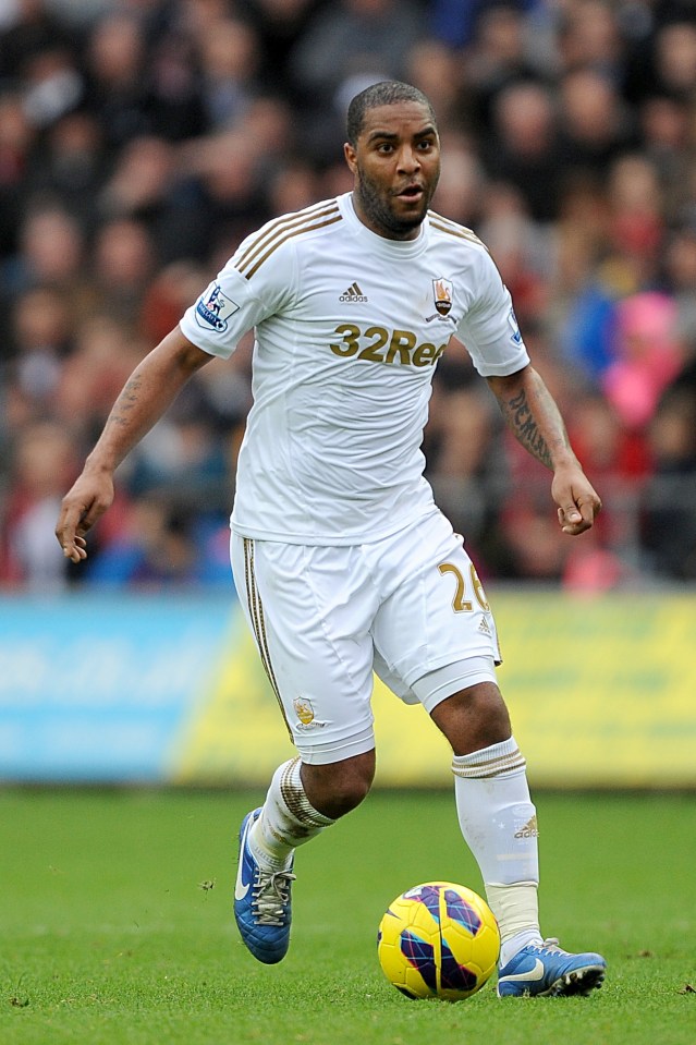 Kemy Agustien playing for Swansea City in the Premier League