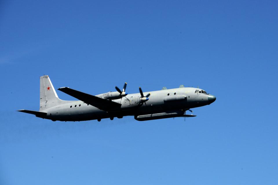 A Russian IL-20M Coot-A warplanes was spotted in the skies near Poland