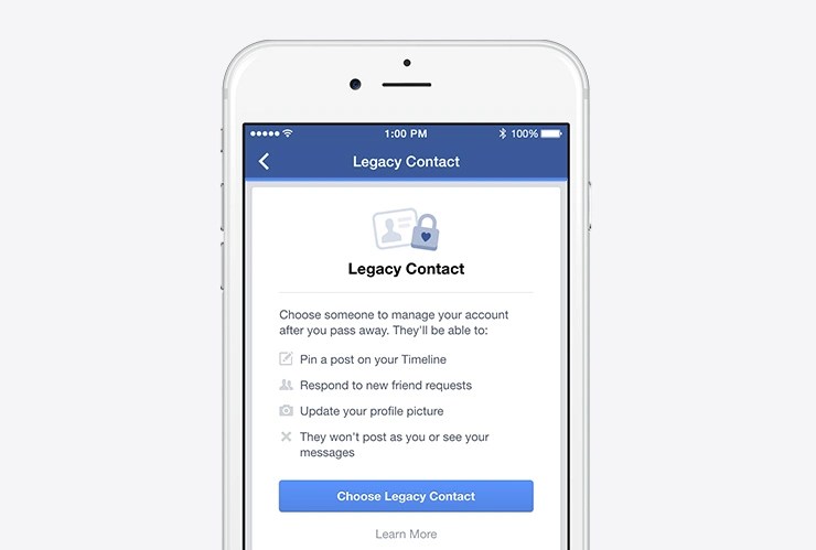 One useful tip is to set up a Facebook legacy contact