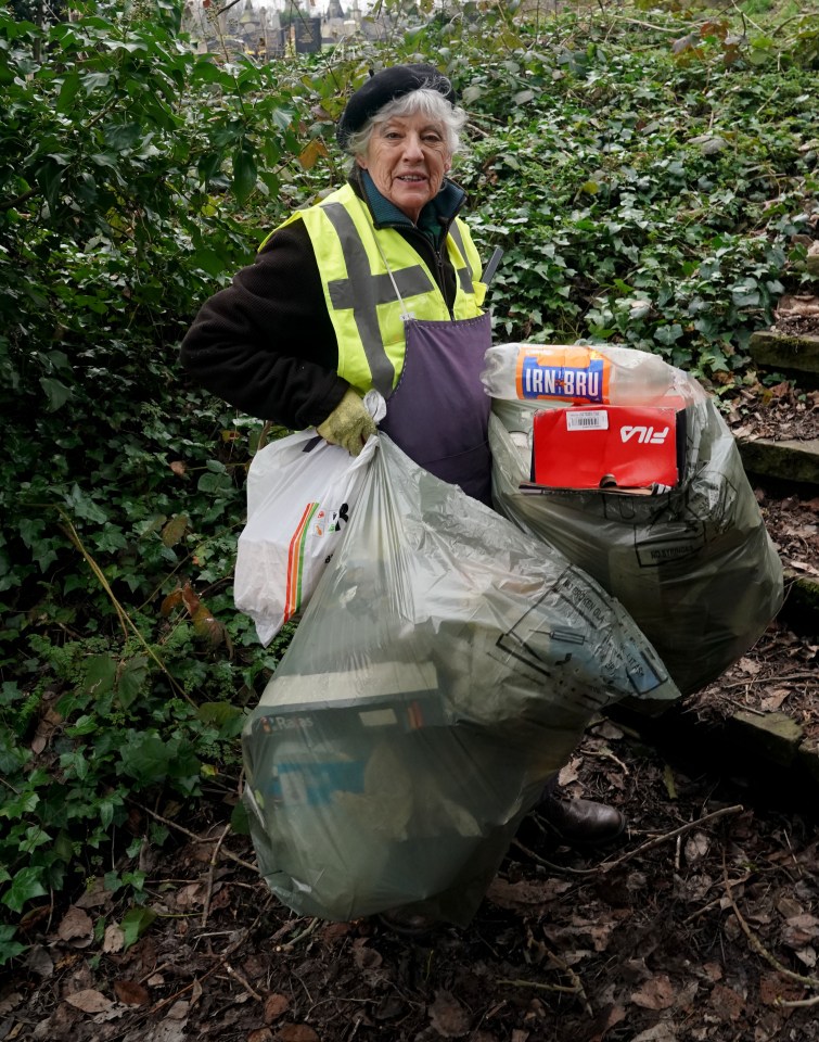 Val Woolley, 80, said Undercliffe Cemetery is full of rubbish