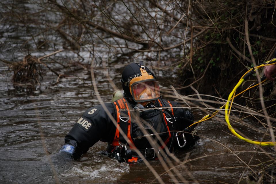 A member of the North West Police Underwater Search and Marine Unit