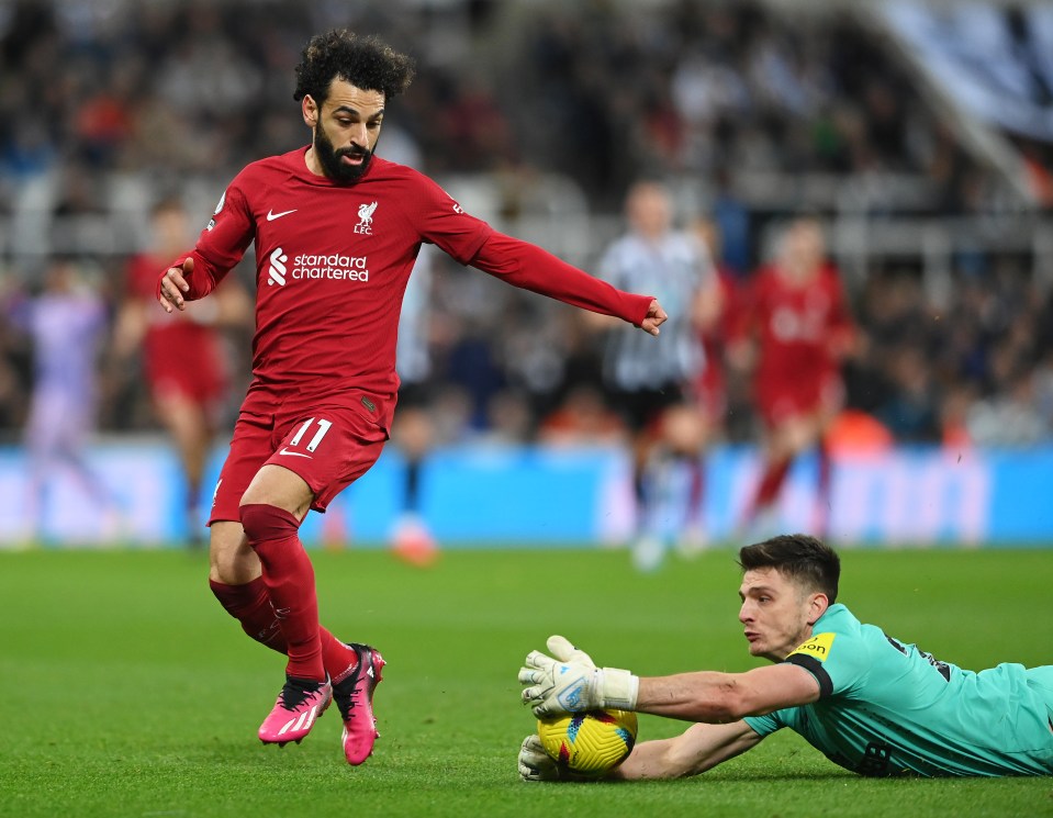 Nick Pope was sent off against Liverpool in bizarre scenes