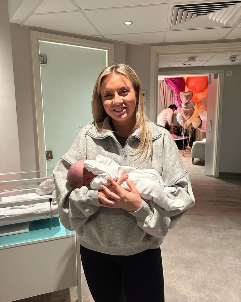 Zoe Hague visited her sister in the hospital as Molly gave birth