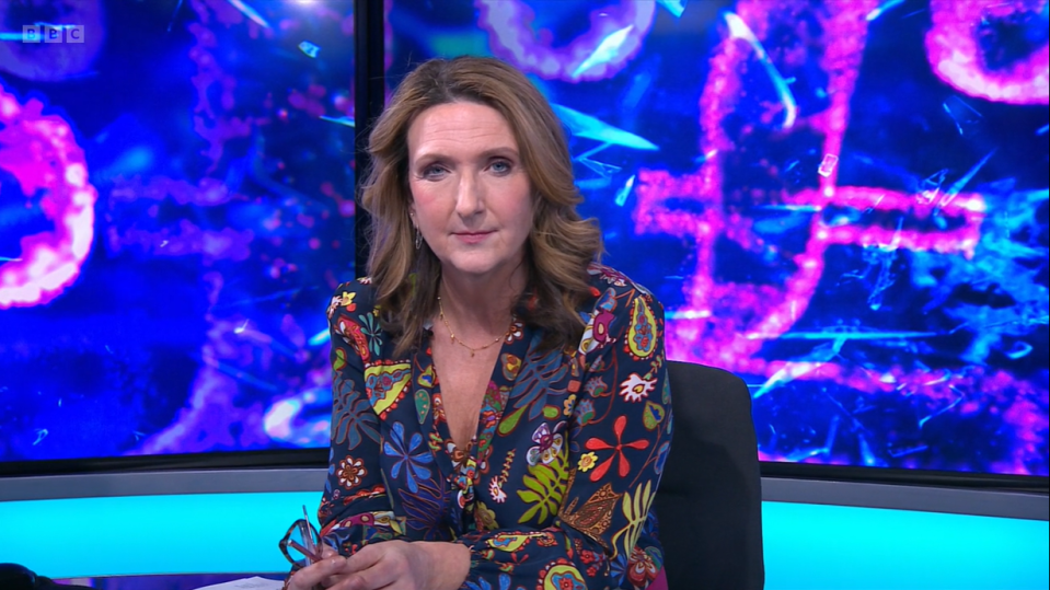 Victoria Derbyshire presented the latest edition of BBC's Newsnight