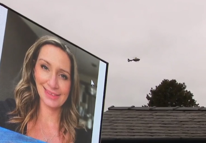 Her daughter spotted the search and rescue helicopters in heartbreaking footage