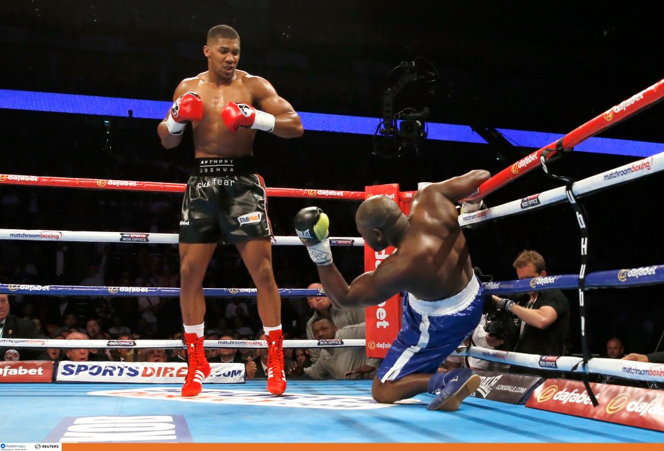 Anthony Joshua knocked out Kevin Johnson