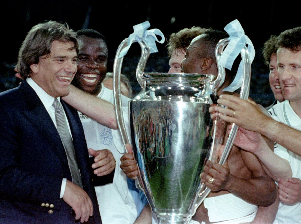 Marseille were relegated to Ligue 2 a season after winning the European Cup