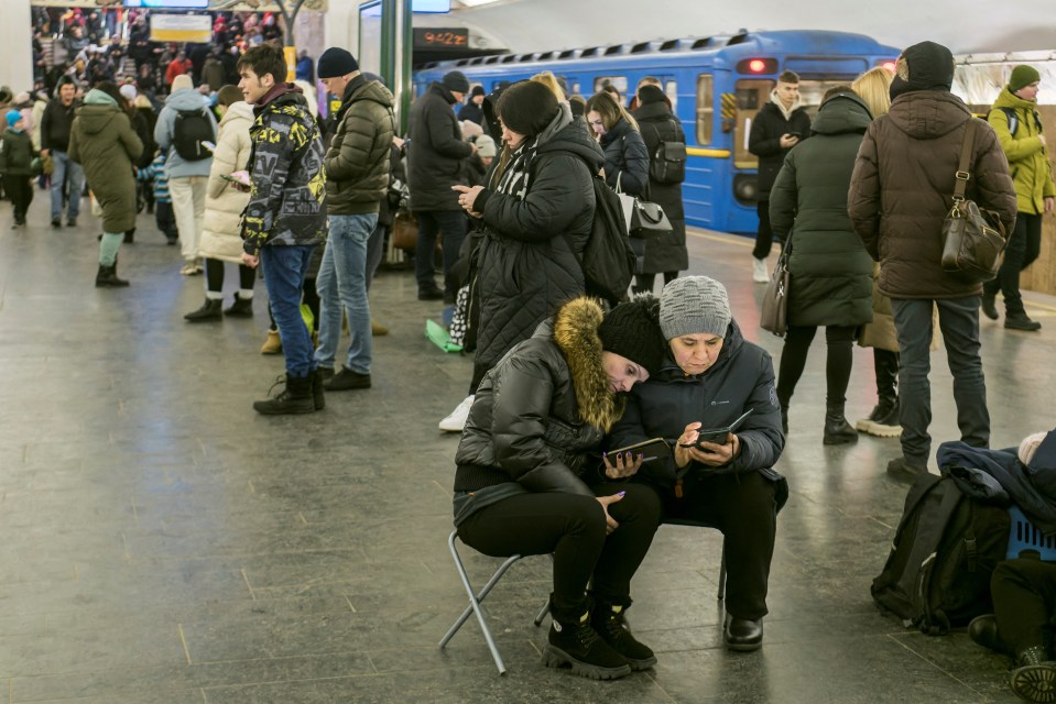 Air raid sirens have been blaring as Russian pummels Ukraine