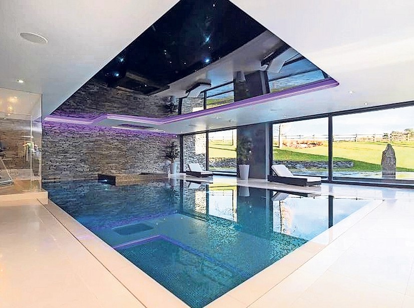 There's a pool as part of a leisure complex at Cristiano Ronaldo's former home