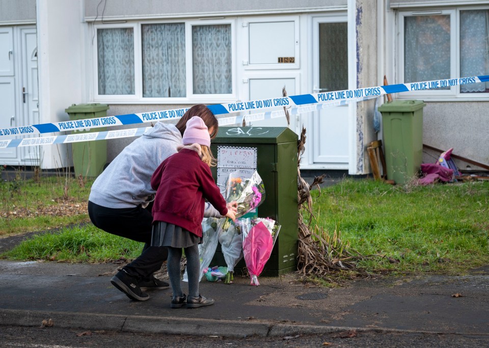 Locals have been paying tribute to the young girl