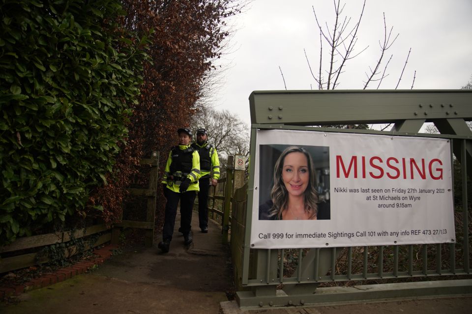 Police officers have been searching in and around the River Wyre in St Michael’s on Wyre ever since