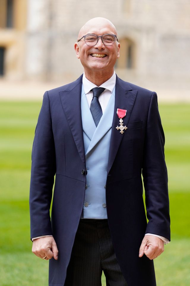 Gregg Wallace has been recognised for services to food and charity with an MBE