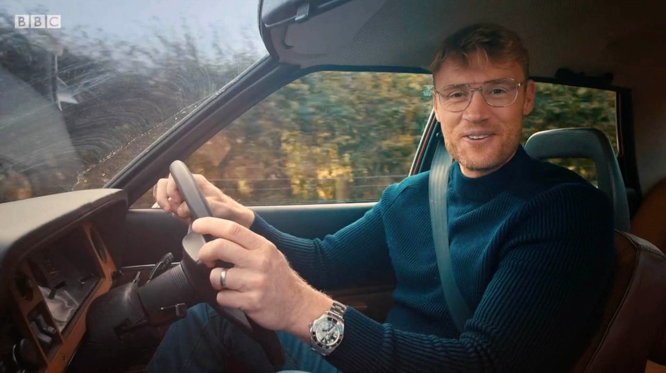 Flintoff was behind the wheel with a crew member in the passenger seat