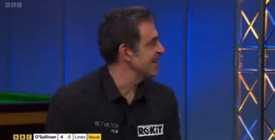 Ronnie O’Sullivan looked visibly taken aback by Dominic Dale's hair