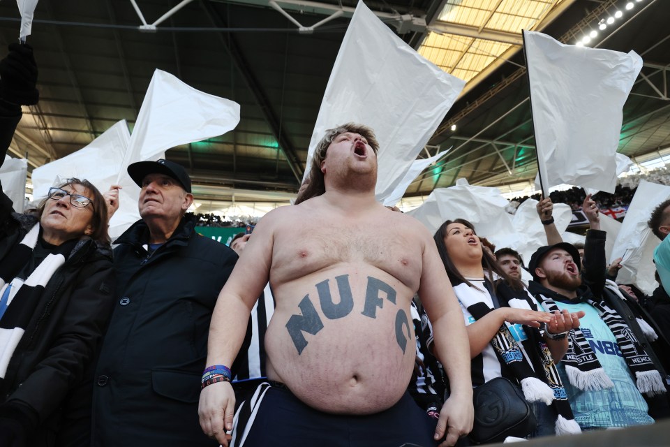 Newcastle are taking on Man Utd in Sunday's Carabao Cup final