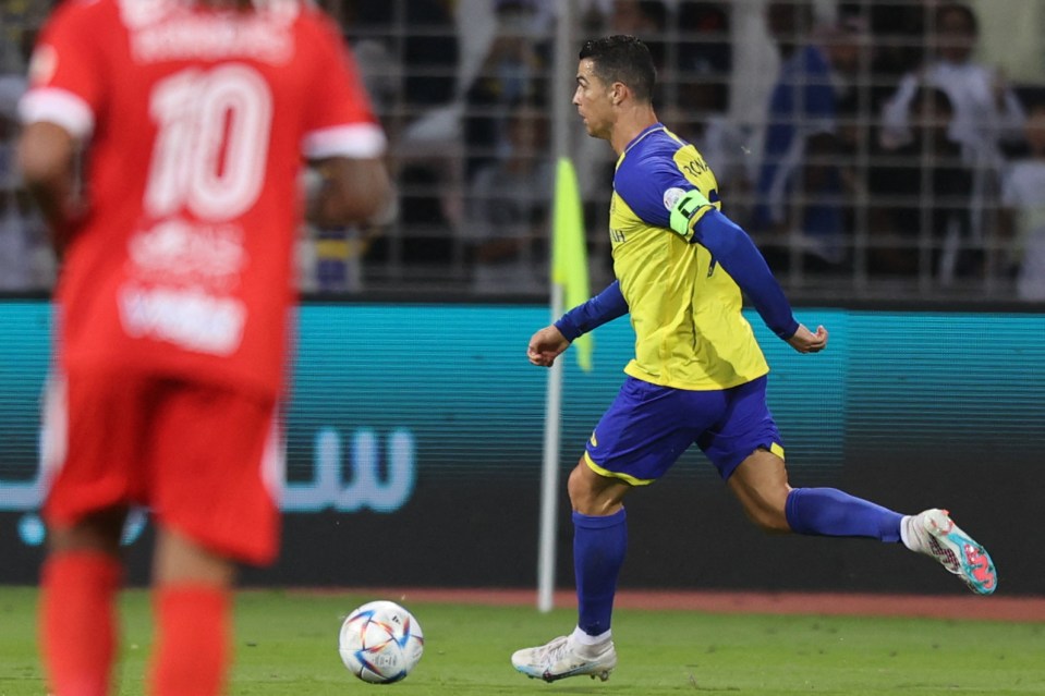 Cristiano Ronaldo and his Al-Nassr team-mates were in Saudi Pro League action against Al-Wehda