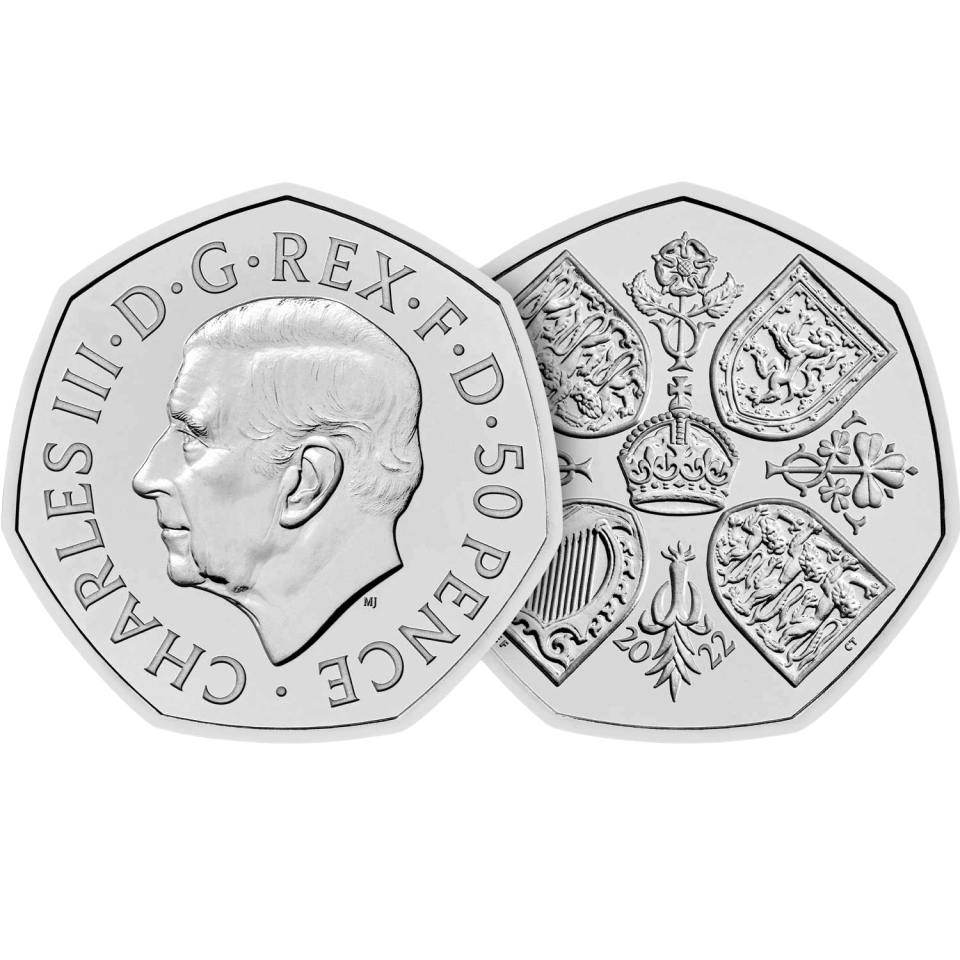 The coin is the first to feature a portrait of King Charles III