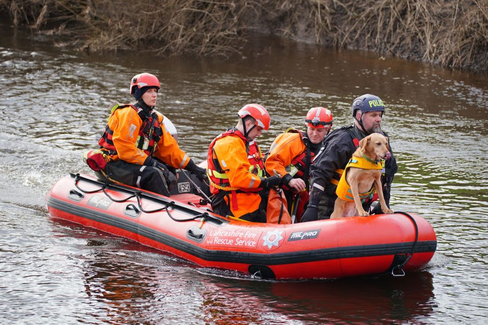 Sniffer dogs have been drafted in to help with the search