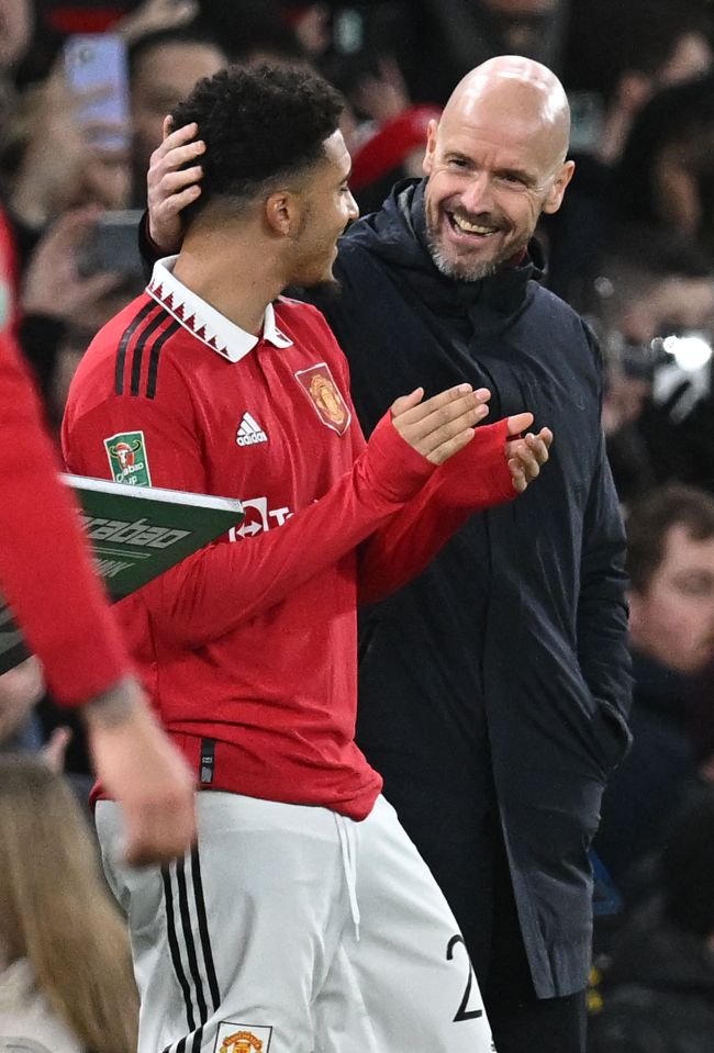 Fans loved the warm embrace between him and Erik ten Hag