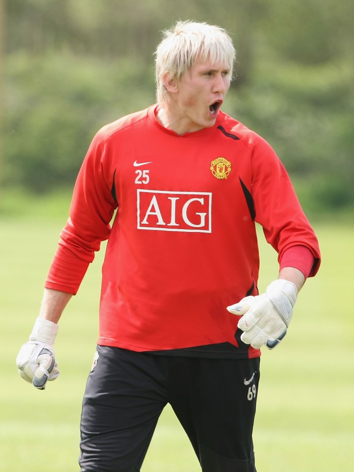 Tomasz Kuszczak had bleached blonde hair during his time at Old Trafford