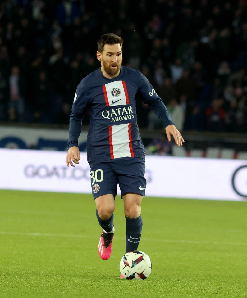 Lionel Messi is currently playing for PSG in France