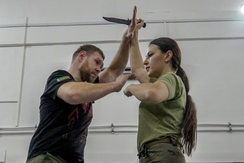 The women also took part in essential martial arts training