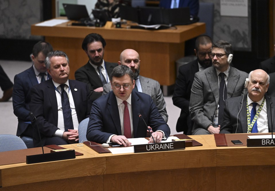 Ukraine's Foreign Minister Dmytro Kuleba proposed a minute's silence for the victims of Ukraine