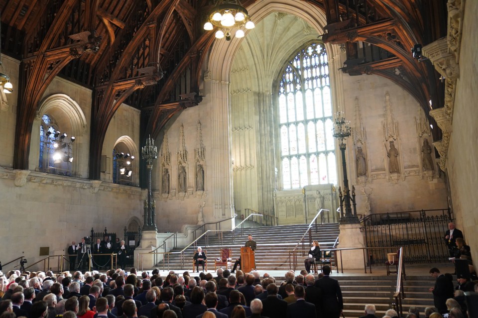 President Zelensky addresses MPs and peers in Parliament’s Westminster Hall