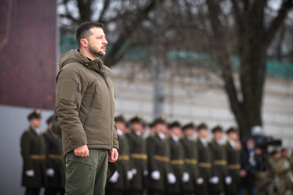 It came as the Zelensky and the rest of the world marked the first anniversary of the war in Ukraine on Friday