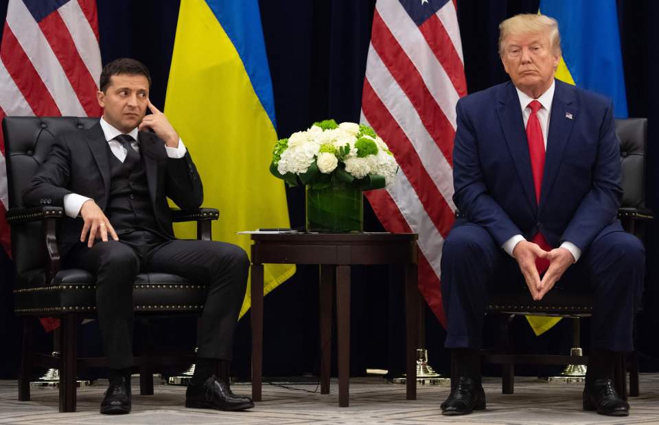 Zelensky gives side-eye to Donald Trump amid his own Ukraine scandal