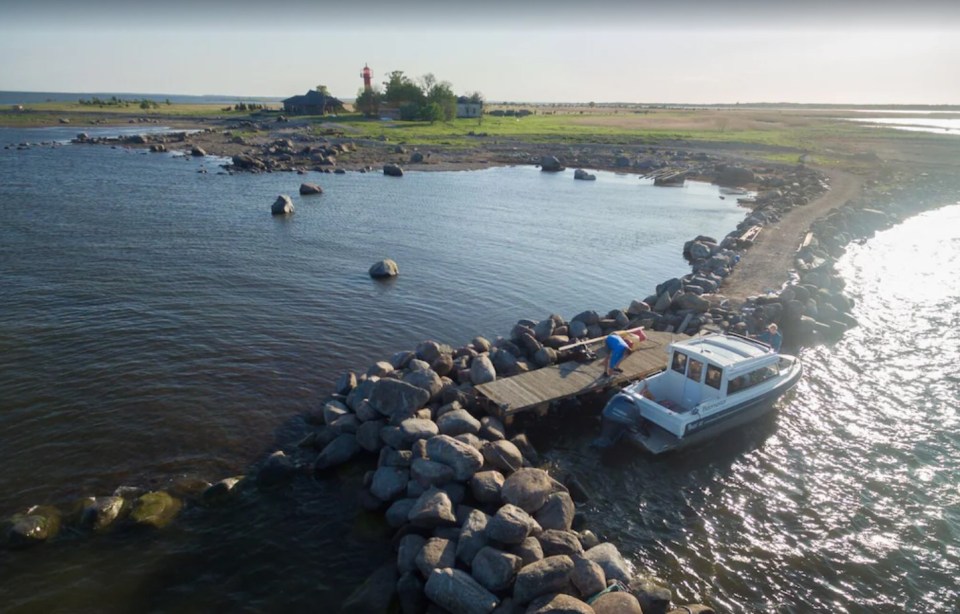 The 199 acres island is tucked between mainland Estonia and Muhu Island