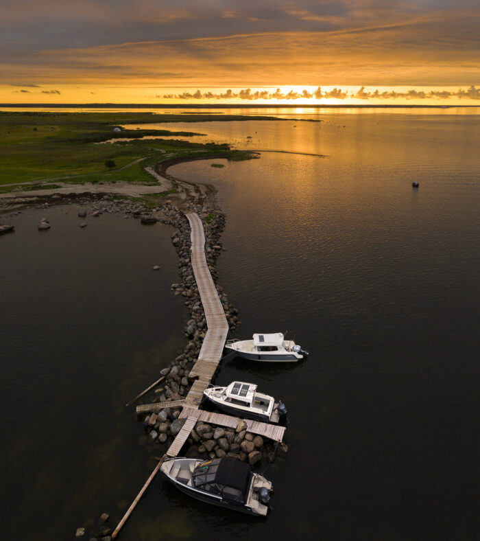 Viirelaid can be easily accessed by a speedboat in about 10 minutes from mainland Estonia