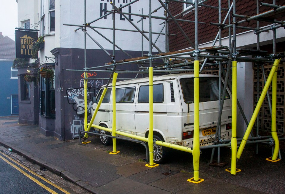 A VW camper van in Brighton is now behind bars