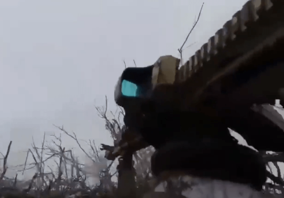 Jaw-dropping video from inside a trench on Ukraine's brutal frontline shows a soldier gunning down a Wagner mercenary