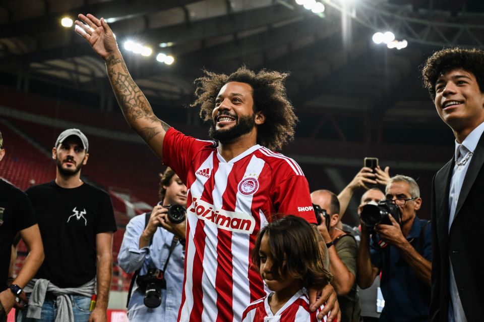 Marcelo never got back to full fitness at Olympiacos and struggled for minutes