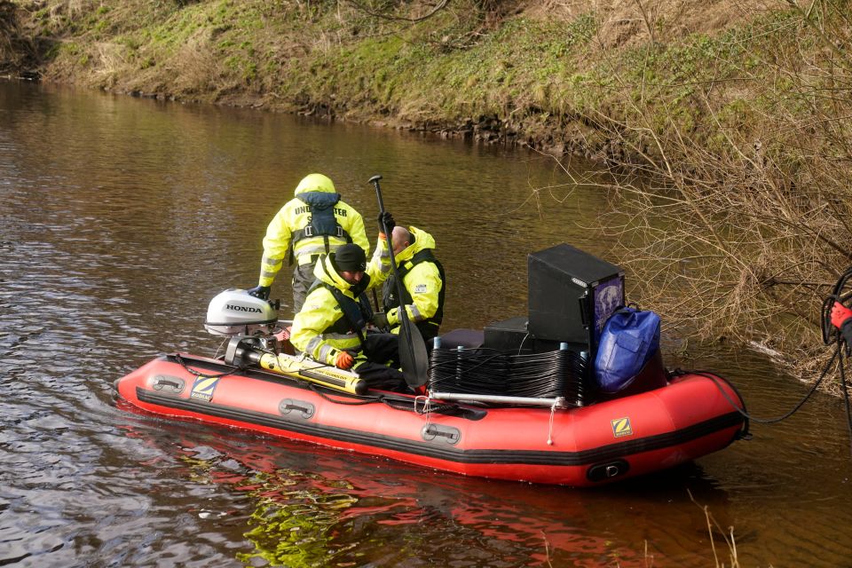 Specialist divers are now using Sonar to search a river