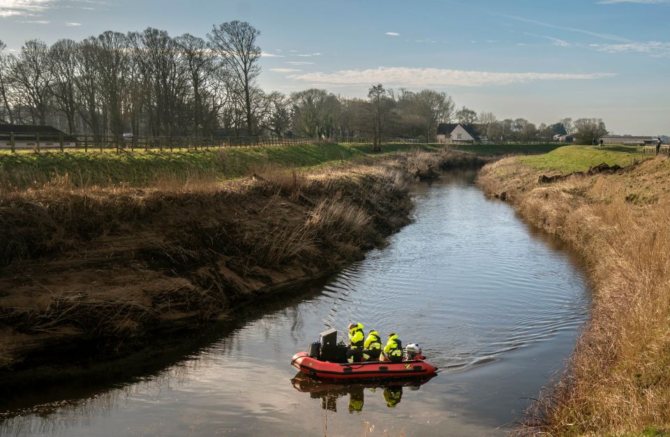 Workers from Specialist Group International on the River Wyre