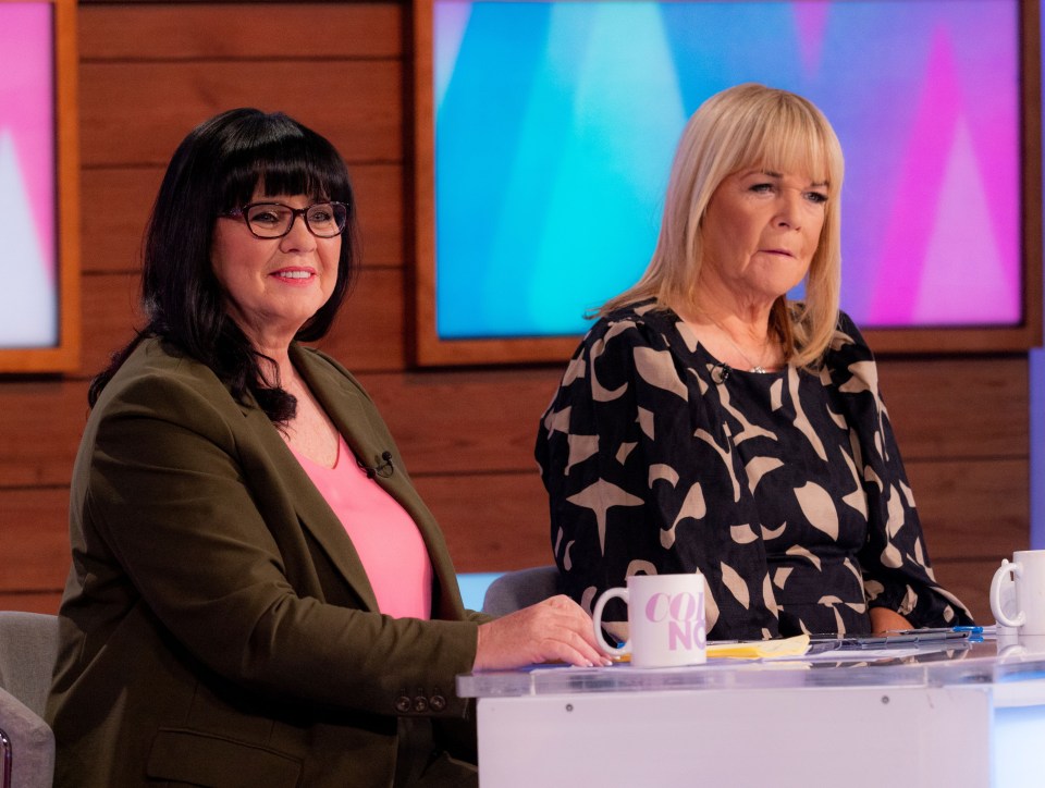 Linda, pictured with Coleen Nolan, spoke on Loose Women about the hurt of being cheated on by two partners