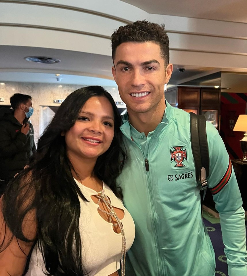 Cristiano Ronaldo and Venezuelan blogger 'Georgilaya'