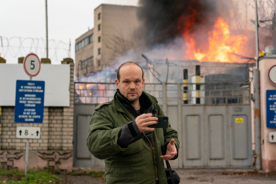 Our man in Ukraine as a Russian rocket strike hit