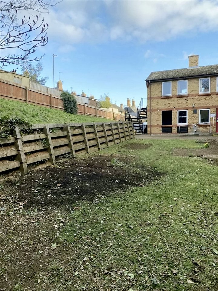 Gillian Davies, 86, had spent 17 years and hundreds of pounds sprucing up the outdoor area