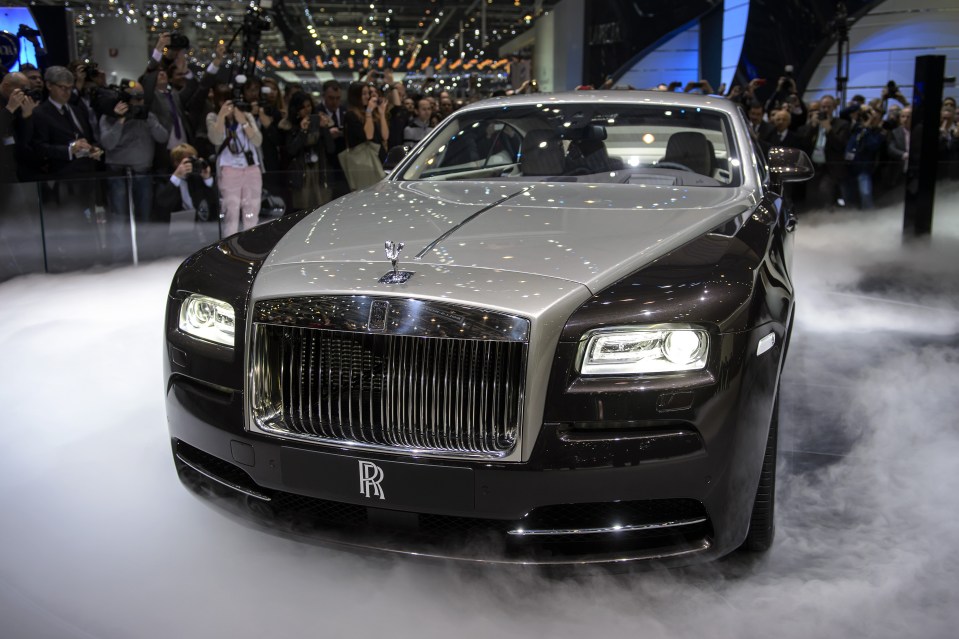 His vast collection includes a Rolls Royce Wraith