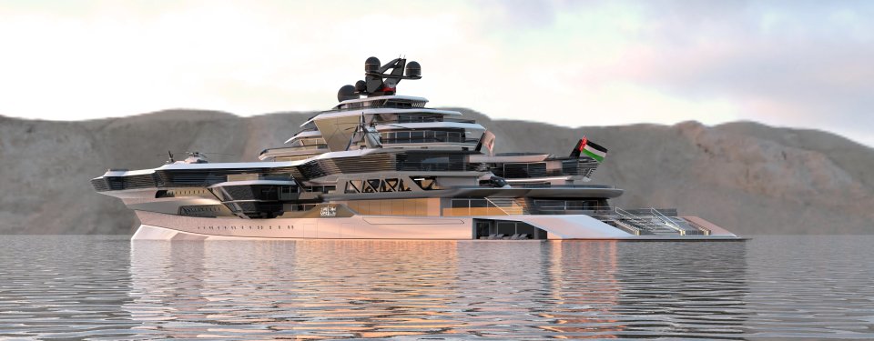 The super yacht is set to have space 35 cabins for 65 crew members